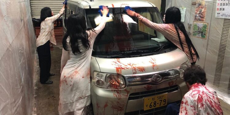 Japanese firm creates drive-in haunted house
