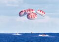 First commercial crewed mission SpaceX returns back to Earth.