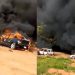 #EndSARS: Hoodlums set ablaze over 50 cars in Apo Abuja Monday