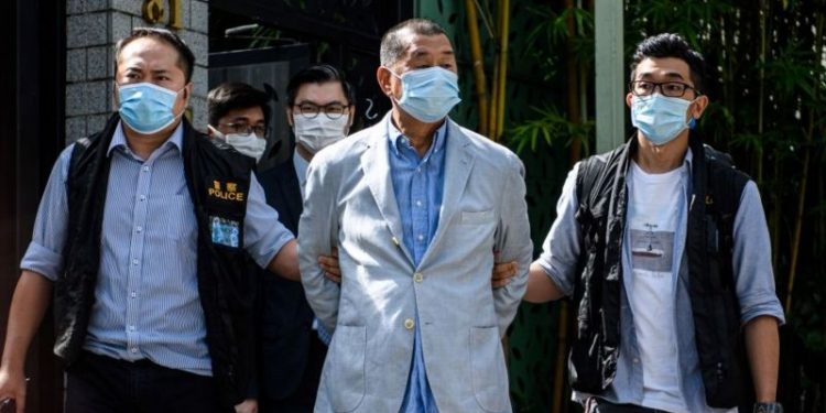 Hong Kong pro-democracy tycoon Jimmy Lai detained for fraud