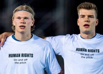 Norway players wear T-shirts protesting Qatar World Cup ahead of qualifier against Gibraltar