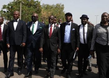 Lawyers march to NASS as Judiciary workers begin nationwide protest