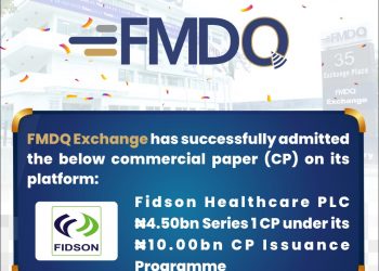 Fidson Healthcare PLC Quotes First Series from its CP Programme on FMDQ Exchange