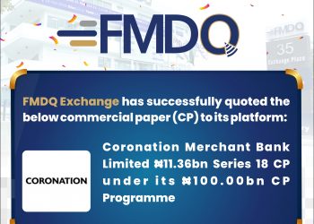 Coronation Merchant Bank Limited Quotes Additional CP – Series 18 on FMDQ Exchange