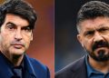 Tottenham targets Gennnaro Gattuso after talks with Paulo Fonseca over vacant head coach role break down