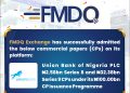 FMDQ Exchange Admits the Union Bank of Nigeria PLC Series 8 and 9 Commercial Papers on its Platform