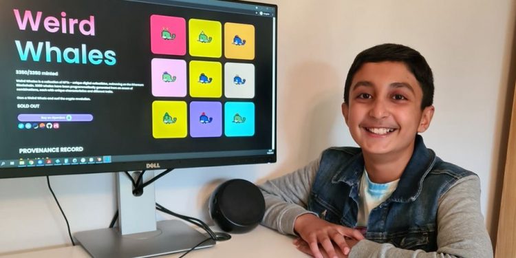 Digital Art: Twelve-year-old boy makes £290,000 from whale art works sold in form of Crypto-currency