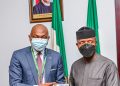 FMDQ Group CEO and Management Pay Vice President Professor Yemi Osinbajo, SAN, GCON Courtesy Visit