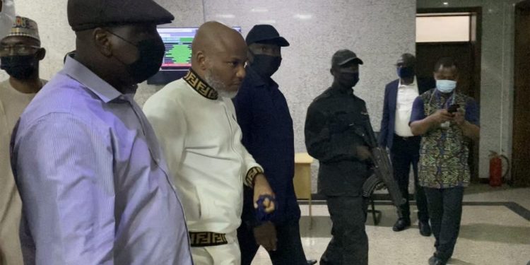 Kanu’s Trial: Lawyer makes demand as Ipob leader appears in court