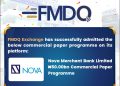 FMDQ Exchange Admits the NOVA Merchant Bank Commercial Paper Programme on its Platform