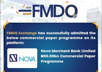 FMDQ Exchange Admits the NOVA Merchant Bank Commercial Paper Programme on its Platform
