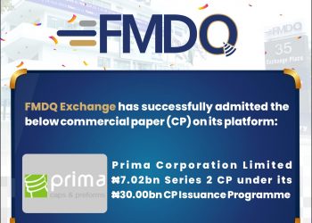 FMDQ Exchange Admits the Prima Corporation Limited Series 2 Commercial Paper on its Platform