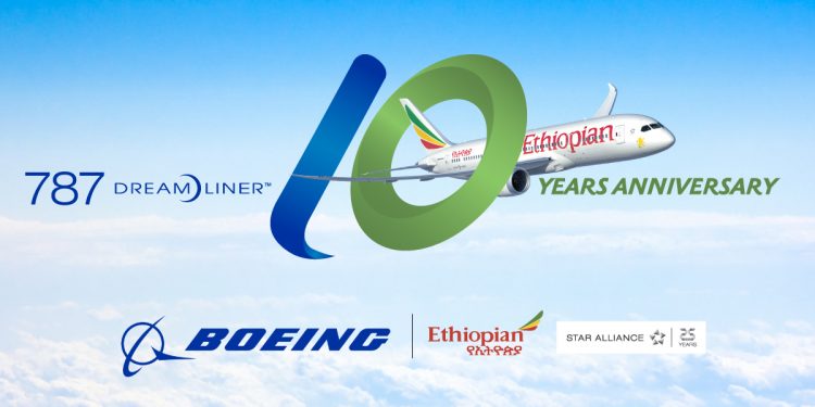 Ethiopian Airlines and Boeing Celebrate 10th Anniversary of Africa’s First 787 Dreamliner Delivery