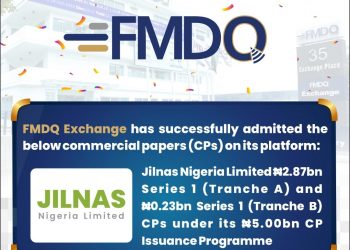 Jilnas Nigeria Limited Joins Other Corporate Issuers to Quote CPs on FMDQ Exchange