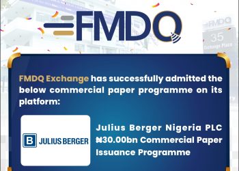 FMDQ Exchange Supports Infrastructure Development with the Registration of Julius Berger Nigeria PLC Commercial Paper Programme
