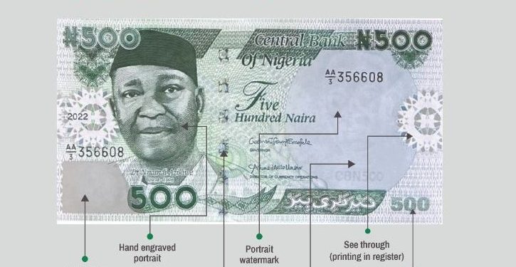CBN releases security features of new Naira notes amid counterfeiting concerns