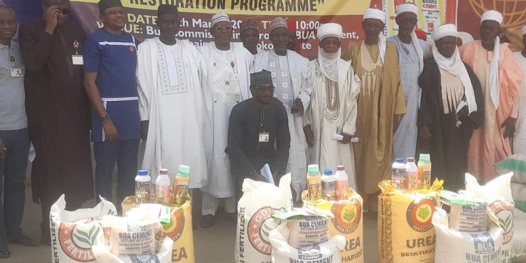 BUA Cement Supports Displaced Farmers in Sokoto with Agricultural Inputs